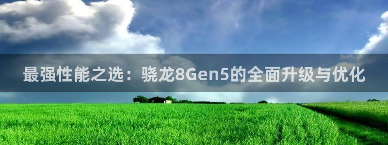 威廉希尔(williamhill)注册平台：最强性能之选：骁龙8Gen5的全面升